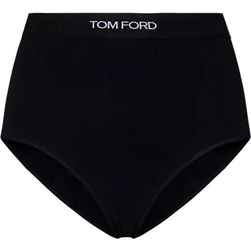 Schwarze Unterwäsche mit geripptem Bund - Tom Ford - Modalova