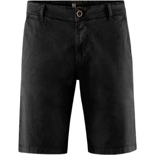 Cotton Gabardine Chino Bermuda Shorts , male, Sizes: W30, W34, W31, W40, W29, W36, W33, W32, W38 - BomBoogie - Modalova