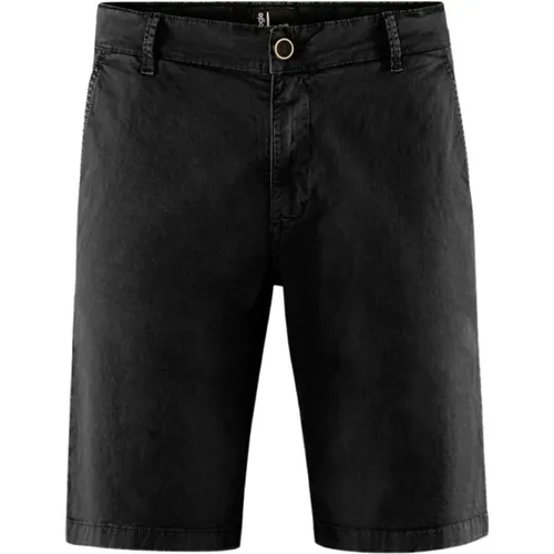 Cotton Gabardine Chino Bermuda Shorts , male, Sizes: W31, W40, W29, W33 - BomBoogie - Modalova