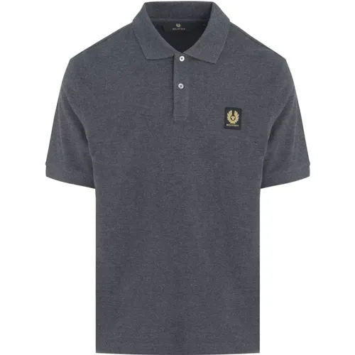 Logo Patch Cotton Polo Shirt , male, Sizes: XL, L, M, 2XL, S - Belstaff - Modalova