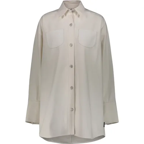Stylish Mega Size Dry Denim Shirt , female, Sizes: S, M - Courrèges - Modalova