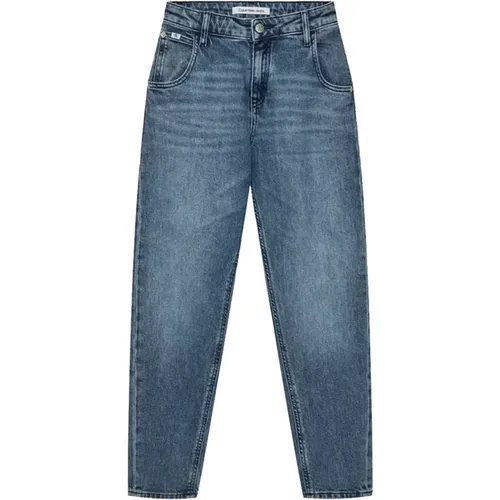 Klassische Straight Leg Jeans Mittelwaschung - Calvin Klein Jeans - Modalova