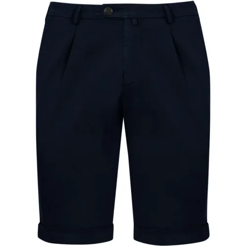 Blaue Baumwoll-Slim-Fit-Hose , Herren, Größe: 3XL - Briglia - Modalova