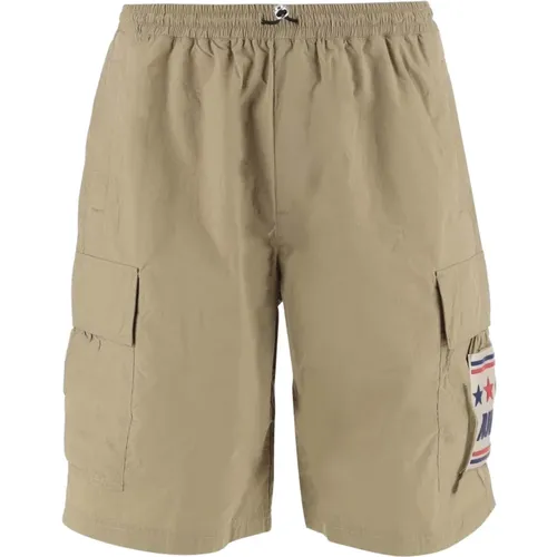 Khaki Nylon Shorts , Herren, Größe: XL - Autry - Modalova