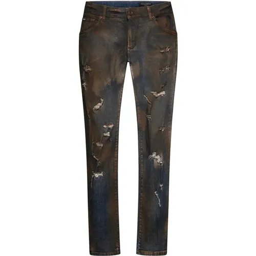 Slim Fit Jeans , male, Sizes: L - Dolce & Gabbana - Modalova
