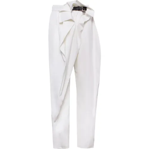 Folded-Waist Trousers , female, Sizes: XS - JW Anderson - Modalova