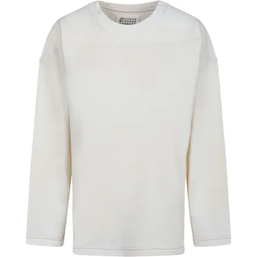 Weiße Pullover für einen Stilvollen Look - Maison Margiela - Modalova