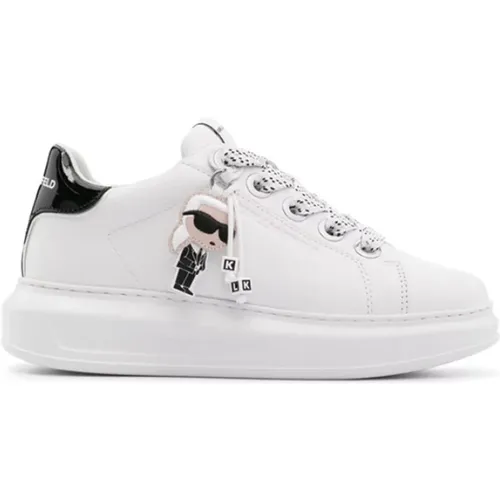 Leather Kapri Sneakers , female, Sizes: 4 UK, 7 UK, 3 UK - Karl Lagerfeld - Modalova
