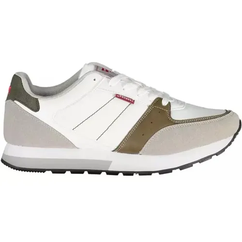 Weiße Polyester-Sneaker mit Kontrastdetails , Herren, Größe: 40 EU - Carrera - Modalova
