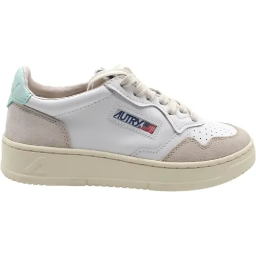 White Leather Suede Sneakers , male, Sizes: 7 UK - Autry - Modalova