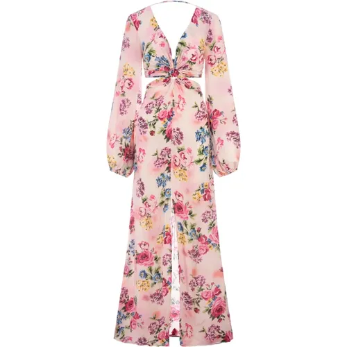 Floral Print Long Dress Pink , female, Sizes: M - Anjuna - Modalova