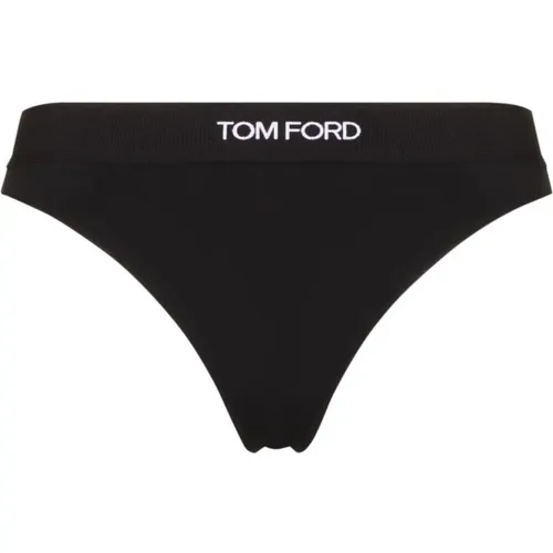 Schwarzer Logo-Taillenband String , Damen, Größe: M - Tom Ford - Modalova