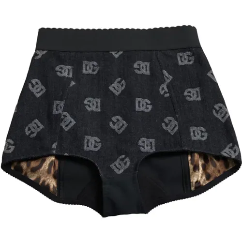 High Waist Cotton Hot Pants , female, Sizes: XS - Dolce & Gabbana - Modalova