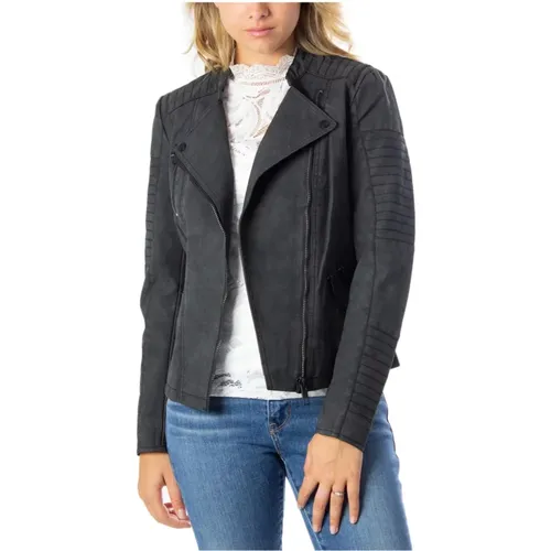 Schwarzer Damenblazer mit Reißverschluss , Damen, Größe: XS - Only - Modalova