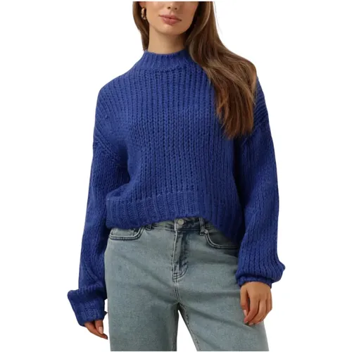 Blaue Strickpullover Soraya , Damen, Größe: M - YDENCE - Modalova