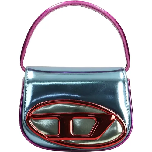Blue XS Mini Bag with Oval D Logo , female, Sizes: ONE SIZE - Diesel - Modalova