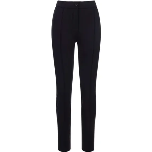 Schwarze Nylon-Jersey-Hose , Damen, Größe: 2XS - Moncler - Modalova