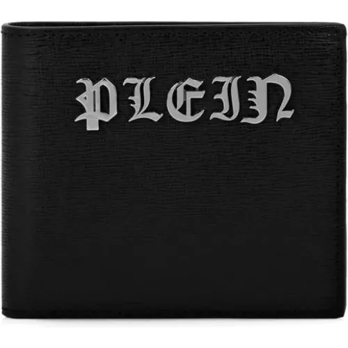 Leather Wallet with Saffiano Effect , male, Sizes: ONE SIZE - Philipp Plein - Modalova