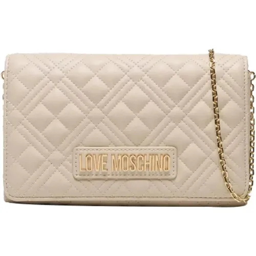 Ivory Schultertasche Elegantes Design - Moschino - Modalova