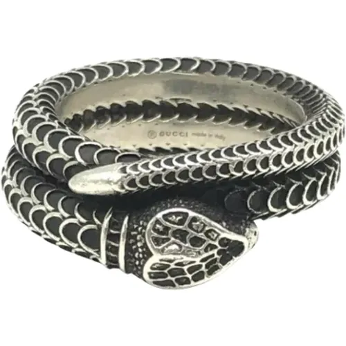 Pre-owned Silver rings , female, Sizes: ONE SIZE - Gucci Vintage - Modalova