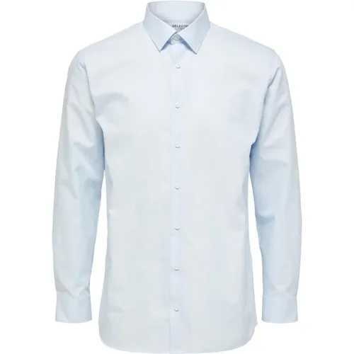 Light Plain Long Sleeve Shirt for Men , male, Sizes: L, 3XL - Selected Homme - Modalova