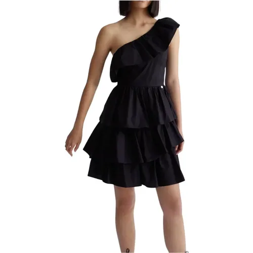 Kurzes One-Shoulder Kleid , Damen, Größe: 2XS - Liu Jo - Modalova