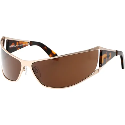 Luna Sunglasses for Stylish Sun Protection , unisex, Sizes: ONE SIZE - Off White - Modalova