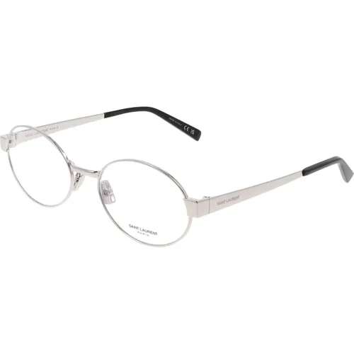 Runde Metallrahmen Brille , unisex, Größe: 55 MM - Saint Laurent - Modalova