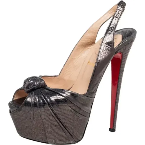 Pre-owned Suede heels , female, Sizes: 6 UK - Christian Louboutin Pre-owned - Modalova