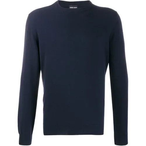 Pullover Roundneck , male, Sizes: M - Giorgio Armani - Modalova