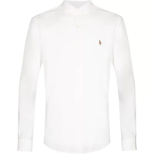 Weißes Sportshirt Langarm , Herren, Größe: 2XL - Polo Ralph Lauren - Modalova