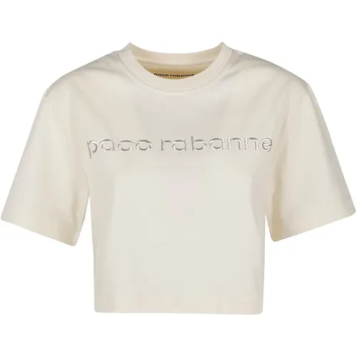 Werten Sie Ihre Garderobe mit Nude T-Shirt auf - Paco Rabanne - Modalova