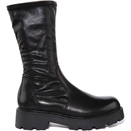 Leather Stretch Boots Cosmo 2.0 , female, Sizes: 7 UK, 8 UK - Vagabond Shoemakers - Modalova