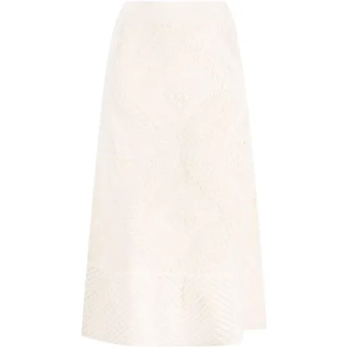 Textured Midi Skirt , female, Sizes: XS - Jil Sander - Modalova