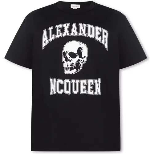 Printed T-shirt , male, Sizes: M, XL, L, S - alexander mcqueen - Modalova
