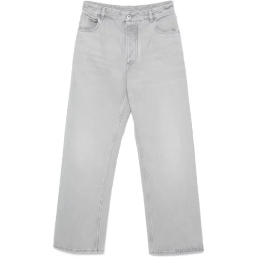 Hellgraue Gewaschene Denim Hose - Bottega Veneta - Modalova