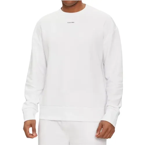 Weiße Pullover für Männer und Frauen , Herren, Größe: S - Calvin Klein - Modalova