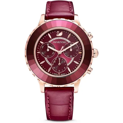 Luxury Quartz Chrono Watch , female, Sizes: ONE SIZE - Swarovski - Modalova