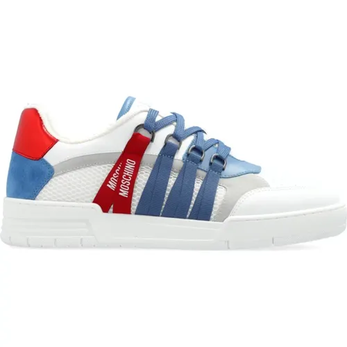 Sports shoes with logo , male, Sizes: 10 UK, 8 UK, 9 UK - Moschino - Modalova