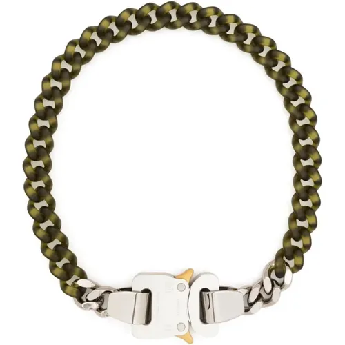 Two-tone nylon and metal necklace , male, Sizes: M - 1017 Alyx 9SM - Modalova