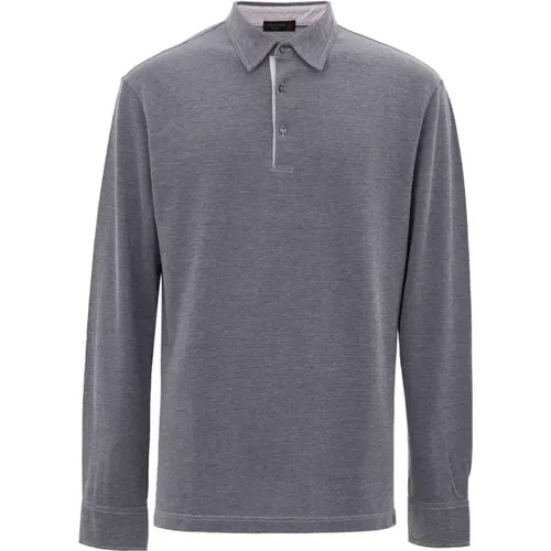 Long Sleeve Polo Shirt , male, Sizes: L - Corneliani - Modalova