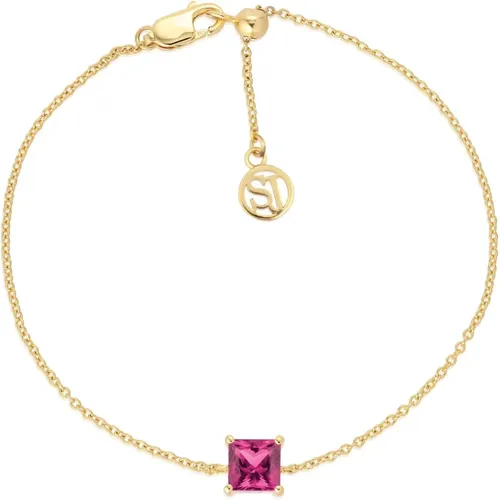 Quadrato Armband mit rosa Zirkonia , Damen, Größe: ONE Size - Sif Jakobs Jewellery - Modalova