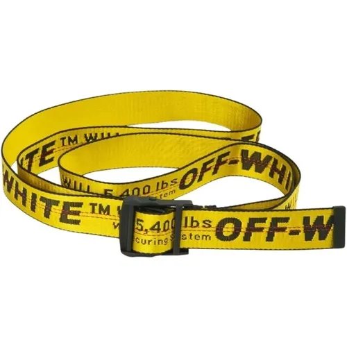 Classic Industrial Belt , male, Sizes: ONE SIZE - Off White - Modalova