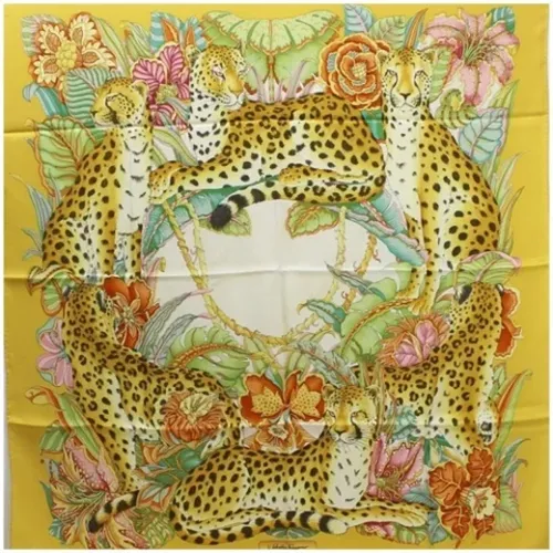 Pre-owned Silk scarves , female, Sizes: ONE SIZE - Salvatore Ferragamo Pre-owned - Modalova