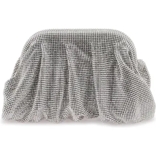 Silver Petite Venus Clutch , female, Sizes: ONE SIZE - Benedetta Bruzziches - Modalova