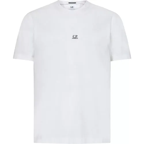 Kurzarm T-Shirt mit Distinktivem Stil , Herren, Größe: M - C.P. Company - Modalova