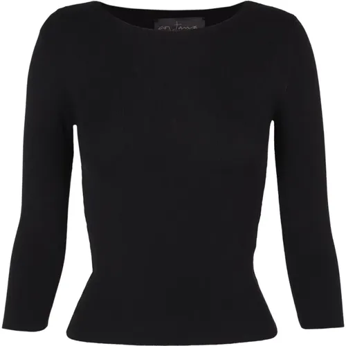 Silk Cotton Long Sleeve Top , female, Sizes: S, M, XL, 2XL, L, XS - Cortana - Modalova