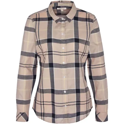 Checked Pattern Button Shirt , female, Sizes: XL, 2XL - Barbour - Modalova