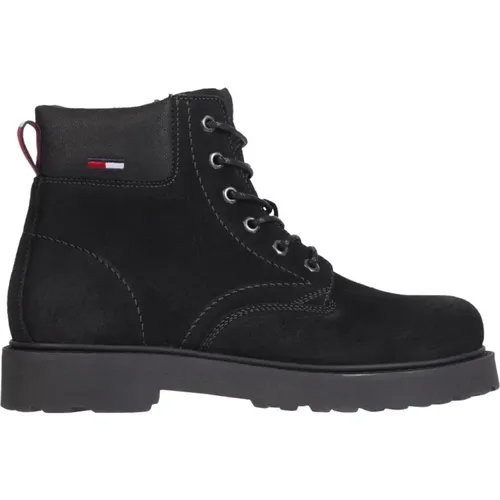 Suede Lace-Up Ankle Boots , male, Sizes: 10 UK, 9 UK, 7 UK - Tommy Jeans - Modalova