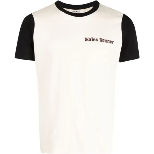 Cotton Panelled T-shirt , male, Sizes: L - Wales Bonner - Modalova